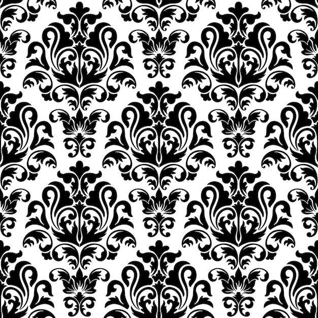 modèle sans couture damassé