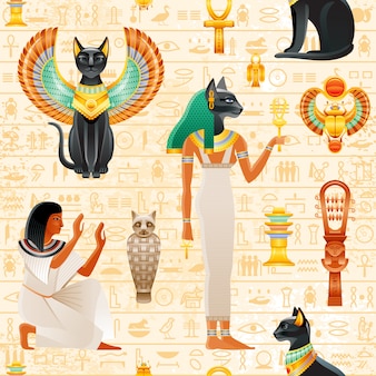 Chat Egyptien Deesse Bastet Chat Noir Avec Collier En Or De L Art De L Egypte Ancienne Icone Realiste De Dessin Anime Pour La Conception Vecteur Premium Chat Egyptien Deesse Bastet Chat Noir Avec Collier En Or De L Art De L Egypte Ancienne Icone Realiste De Dessin Anime Pour La Conception Vecteur Premium