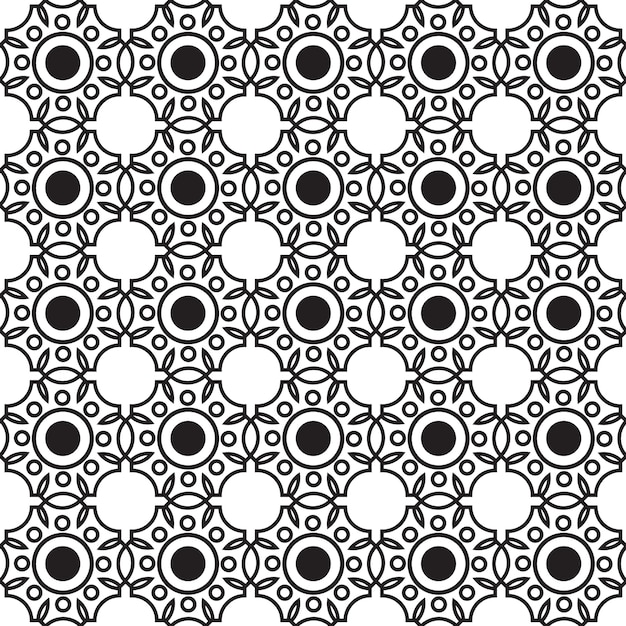 Modèle Sans Couture Monochrome Abstrait Avec Structure Géométrique Répétitive Connectée Dans Une Illustration De Style Minimaliste