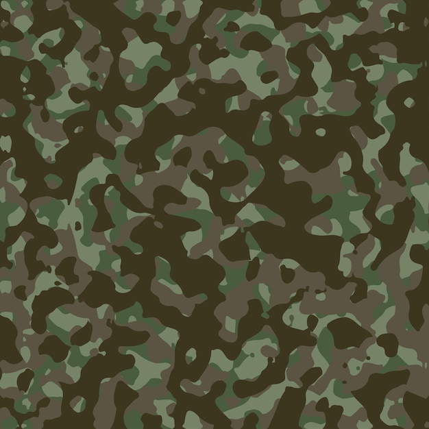Vecteur gratuit modèle sans couture de vecteur de camouflage de l'armée le camouflage militaire de texture répète l'arrière-plan vectoriel de conception de l'armée sans soudure