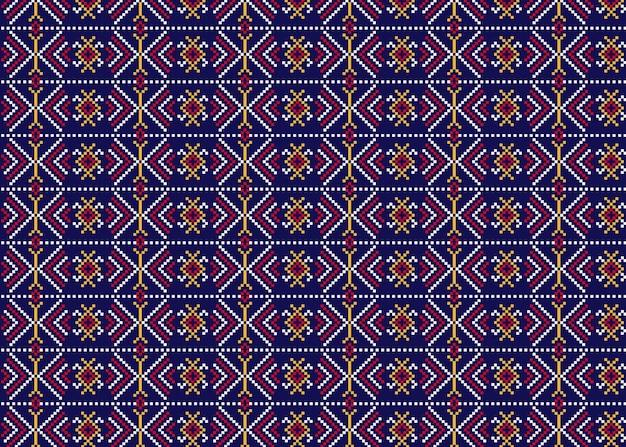 Vecteur gratuit modèle de songket traditionnel