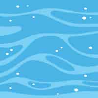 Vecteur gratuit modèle de surface de l'eau bleue en style cartoon
