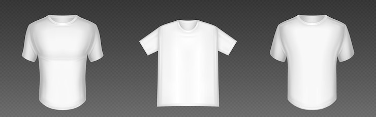 Vecteur gratuit modèle de t-shirt blanc 3d vecteur de t-shirts sportifs avant