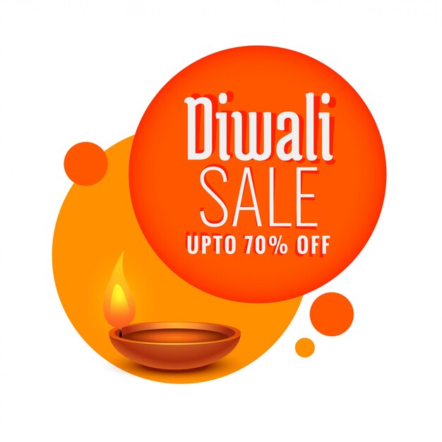 Modèle de vente et de remise pour le festival Diwali