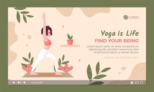 Modèle De Vignette Youtube De Retraite De Yoga