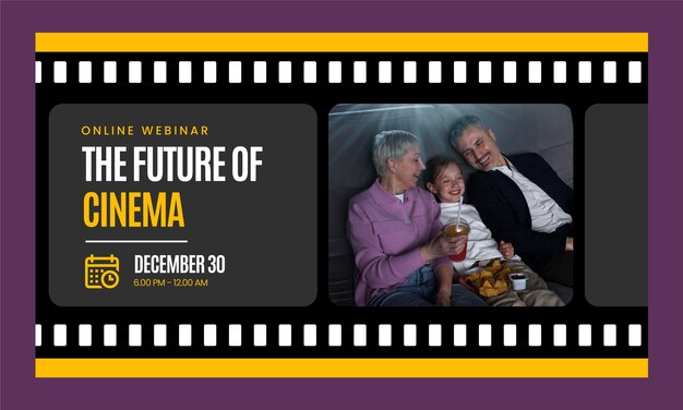 Modèle de webinaire de festival de cinéma et de film