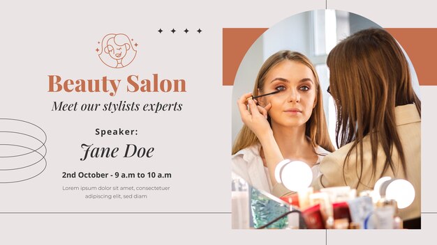 Modèle de webinaire sur la thérapie en salon de beauté