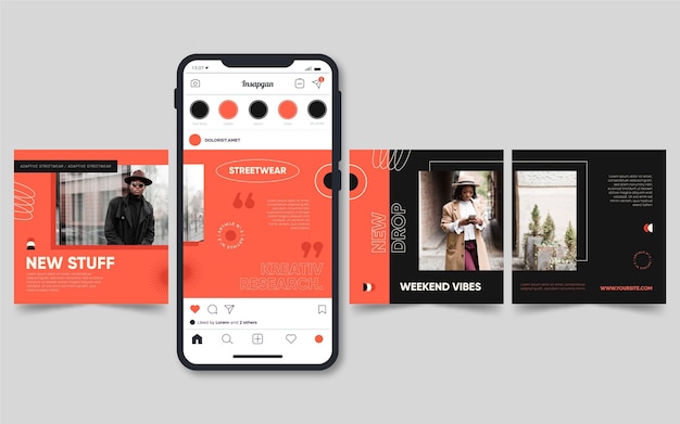 Modèles de carrousel Instagram