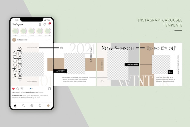 Modèles de carrousel Instagram
