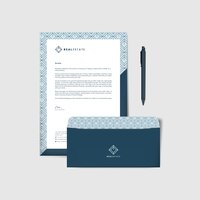 Vecteur gratuit modèles d'enveloppe et de lettre d'entreprise