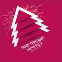 Vecteur gratuit modern background merry christmas