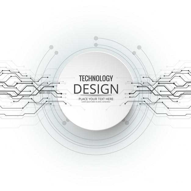 Vecteur gratuit moderne arrière-plan technologique