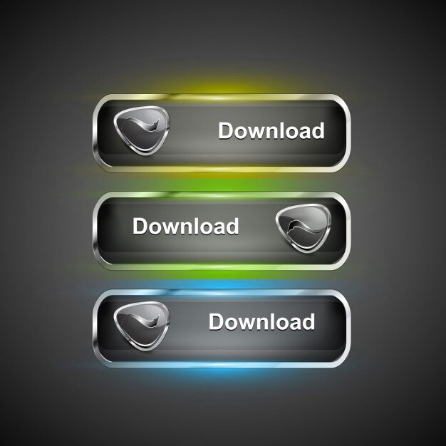 Vecteur gratuit moderne télécharger icônes