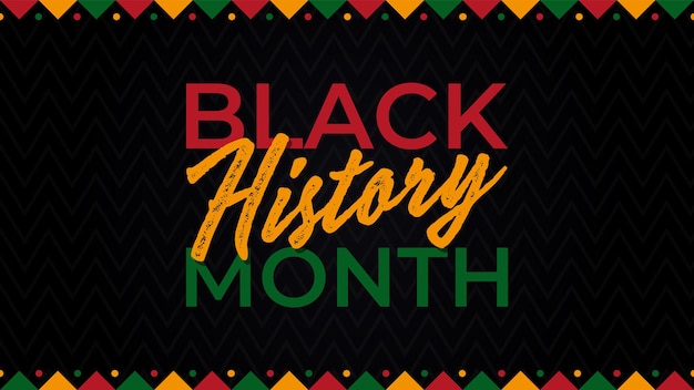 Le mois de l'histoire des noirs célèbre le graphique de conception d'illustration vectorielle