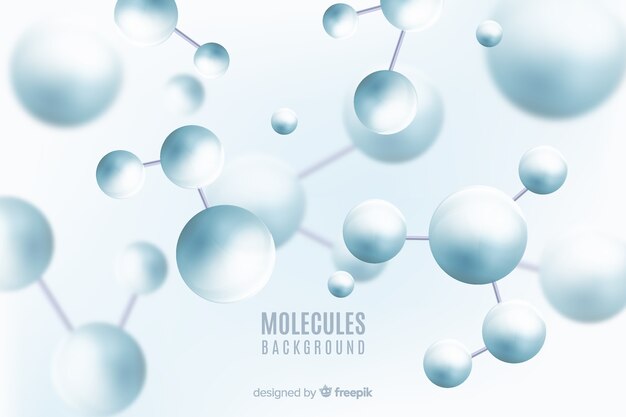 Molécules fond flou