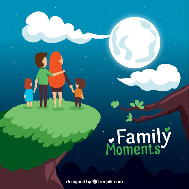 Moments familiales illustration