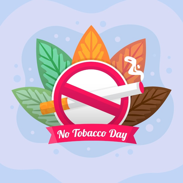 Monde Dégradé Sans Illustration De La Journée Du Tabac