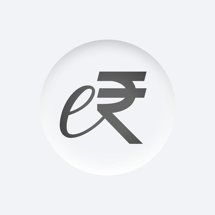Vecteur gratuit monnaie virtuelle erupi symbole de fond pour le paiement sécurisé