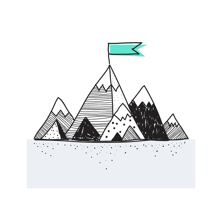 Vecteur gratuit montagnes