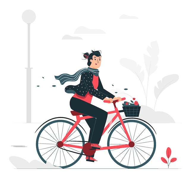 Monter Une Illustration De Concept De Vélo