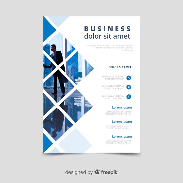 Mosaïque de modèle de flyer entreprise