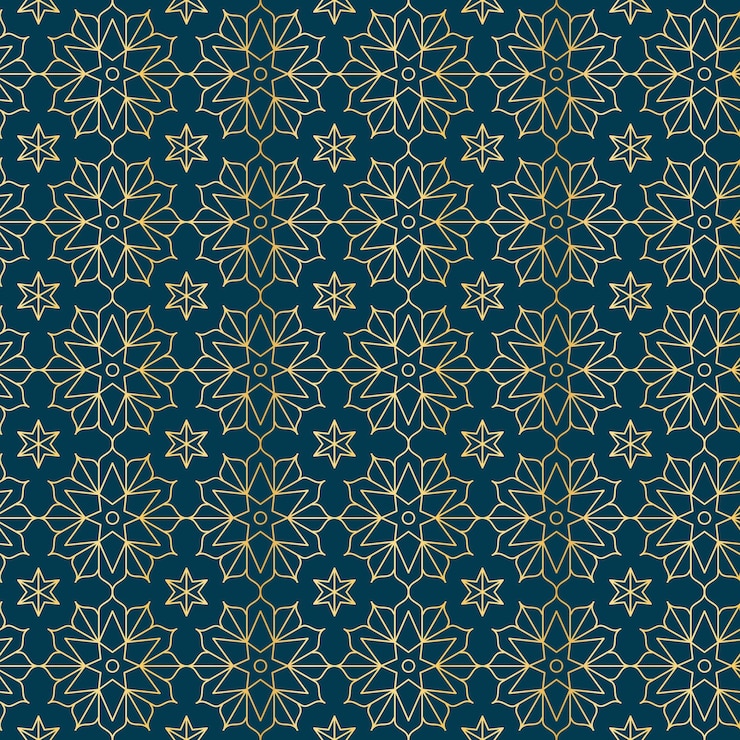 Vecteur gratuit motif arabe dégradé doré