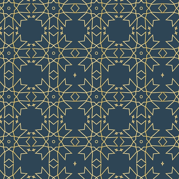 Motif Arabe Dégradé Doré