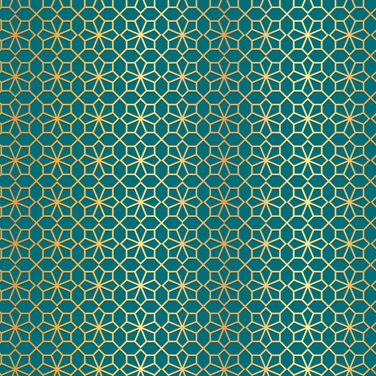 Vecteur gratuit motif arabe dégradé doré
