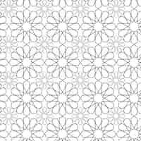 Vecteur gratuit motif arabesque complexe design plat