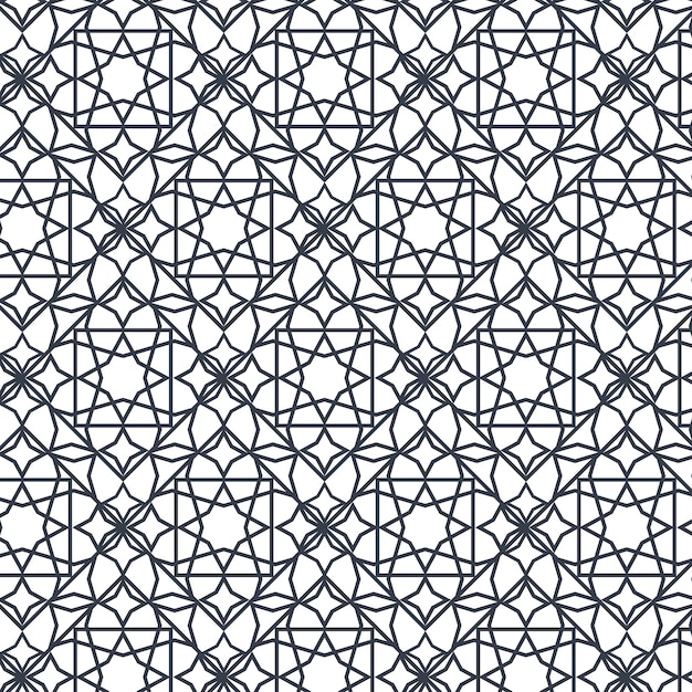 Motif arabesque complexe design plat