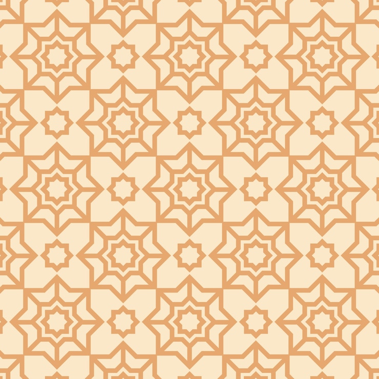 Vecteur gratuit motif arabesque complexe design plat