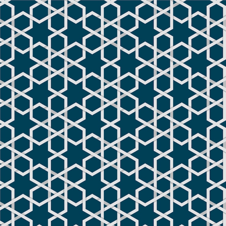 Vecteur gratuit motif arabesque créatif design plat