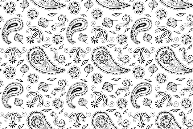 Vecteur gratuit motif de bandana paisley