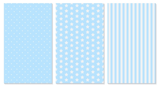 Motif Bleu Fond De Bebe Pois Rayures Motif Etoiles Vecteur Premium Motif Bleu Fond De Bebe Pois Rayures Motif Etoiles Vecteur Premium