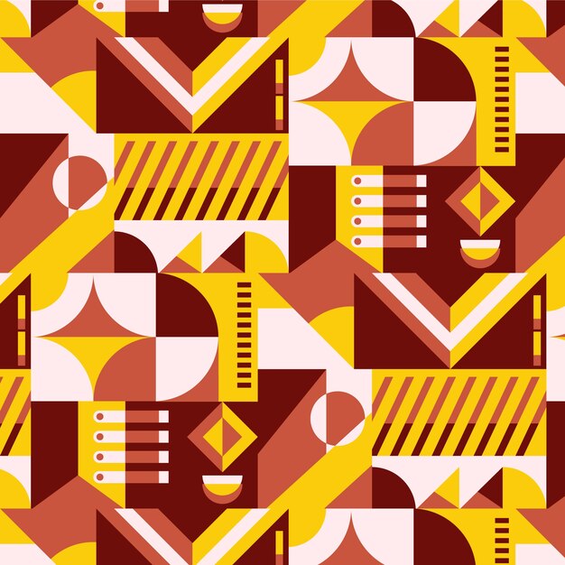 Motif de blocage des couleurs design plat
