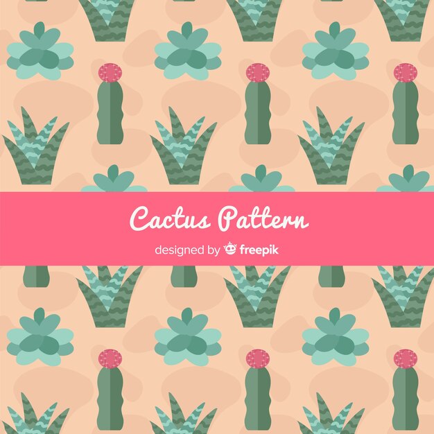 Motif De Cactus Dessiné à La Main