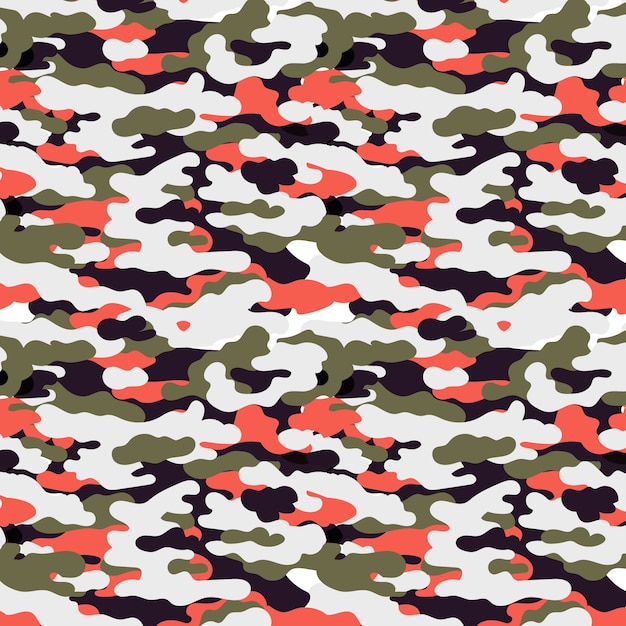 Vecteur gratuit motif de camouflage numérique design plat dessiné à la main