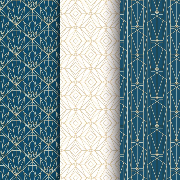 Motif élégant art déco
