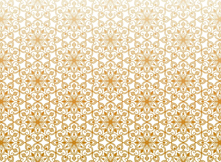 Vecteur gratuit motif ethnique mandala floral doré sur fond blanc
