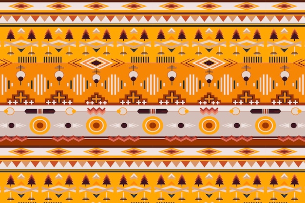 Motif Ethnique, Vecteur De Fond Sans Couture, Conception Sans Couture Amérindienne