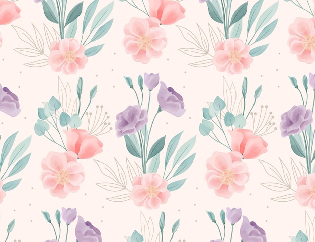 Motif Floral Aquarelle