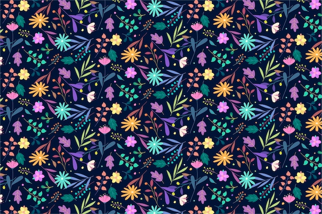 Motif Floral Coloré