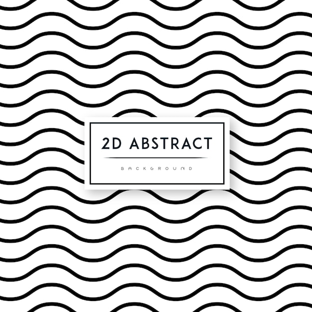 Motif de fond noir et blanc abstrait vecteur 2-D