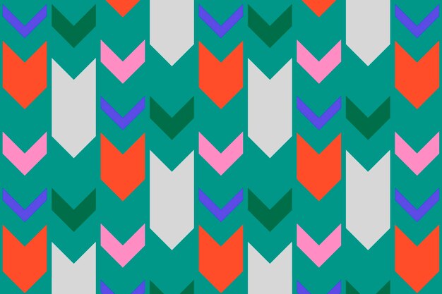 Motif de fond tribal, zigzag vert, vecteur de conception créative