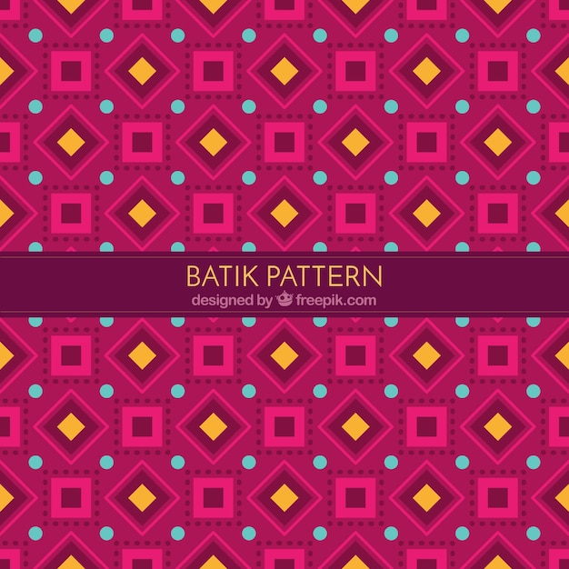 Motif De Formes Géométriques De Batik