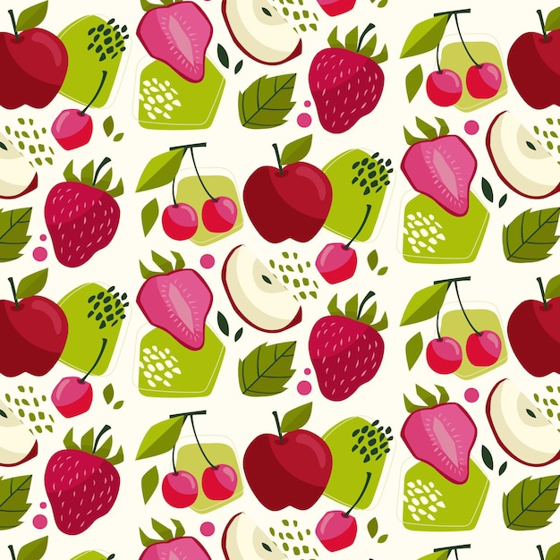 Motif De Fruits Aux Pommes