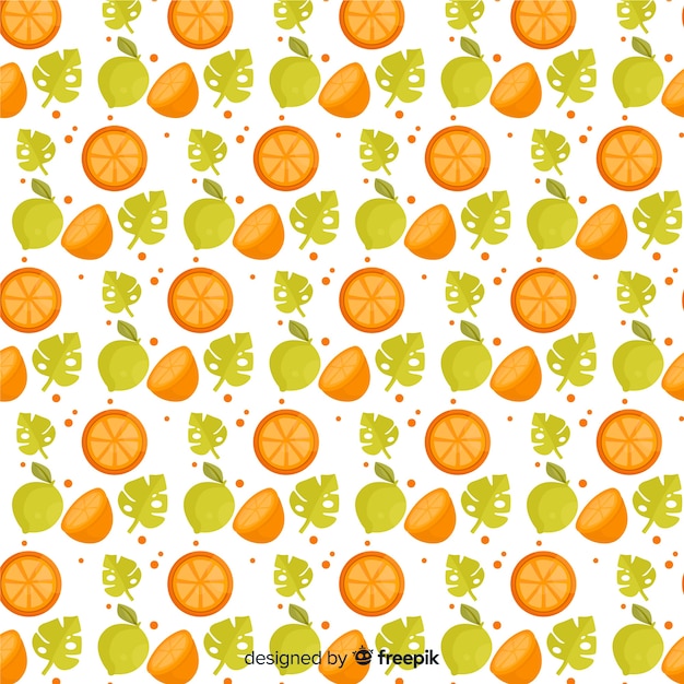 Motif De Fruits Tropicaux