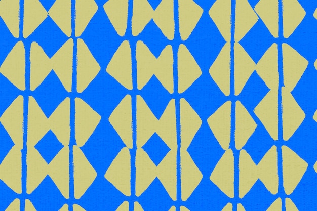Motif géométrique, vecteur de fond vintage textile en bleu