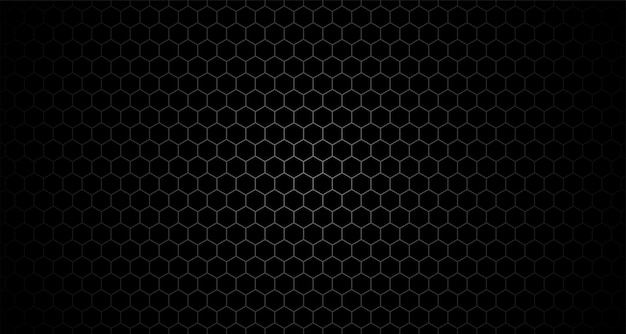 Vecteur gratuit motif de grille hexagonale noire pour papier peint audacieux et industriel