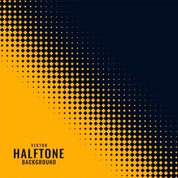 Motif Haltone Jaune Et Noir